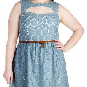 ModCloth Summer Dress with Floral Overlay